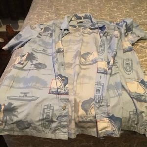 Columbia men’s short sleeve button down fishing shirt